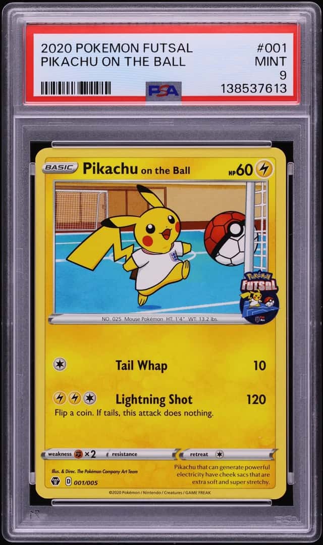 2020 Pokemon Sword & Shield Futsal Pikachu On The Ball #1 PSA 9 MINT
