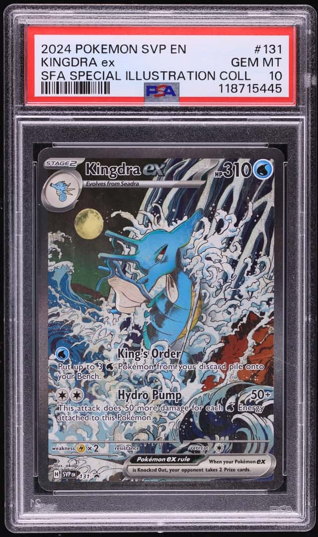 2024 Pokemon SV Promo Shrouded Fable Special Illustration Full Art Kingdra ex #131 PSA 10 GEM