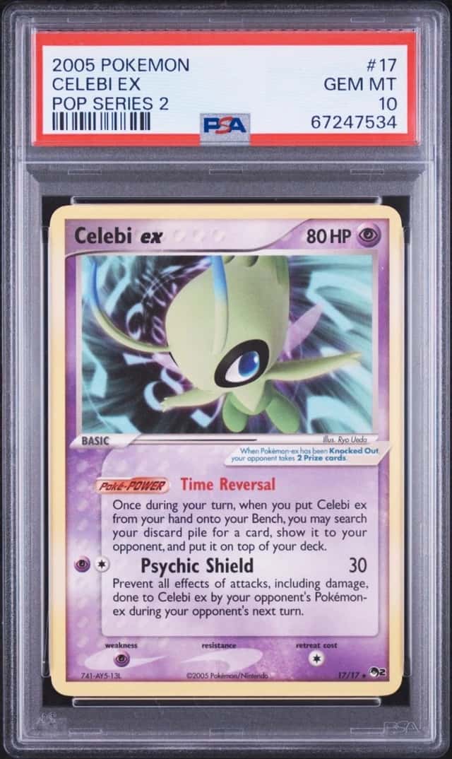 Pokemon 2005 Pop Series 2 #17 Celebi EX PSA 10 POP 25
