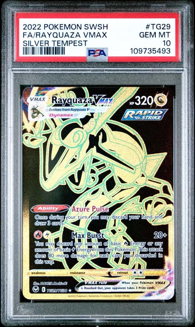 Pokemon SWSH12 Silver Tempest TG Rayquaza VMAX TG29 PSA 10 EN Holo FA
