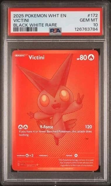 POKEMON VICTINI 2025 WHITE FLARE #172 PSA 10