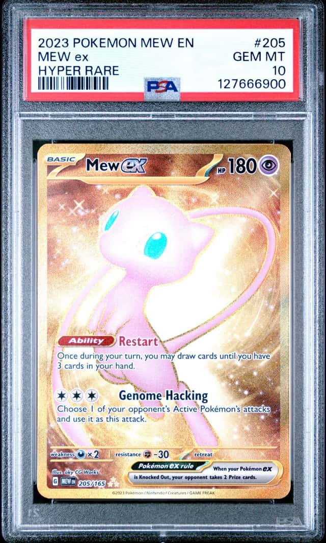 POKEMON MEW EX 2023 EN-151 #205 HYPER RARE PSA 10