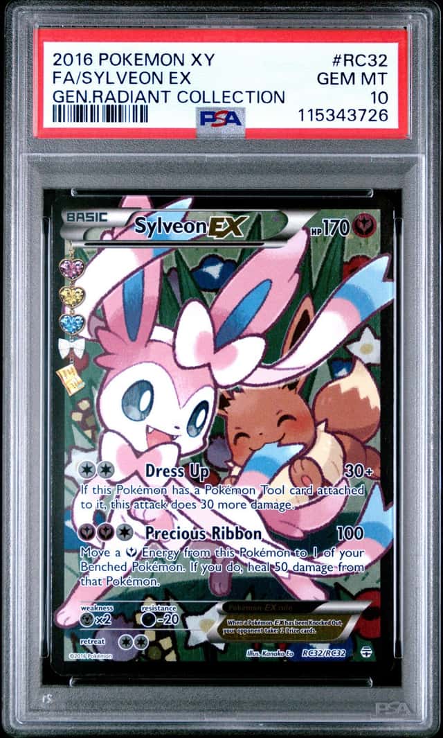 2016 POKEMON XY FA/SYLVEON EX GENERATIONS RADIANT COLLECTION #RC32 PSA 10