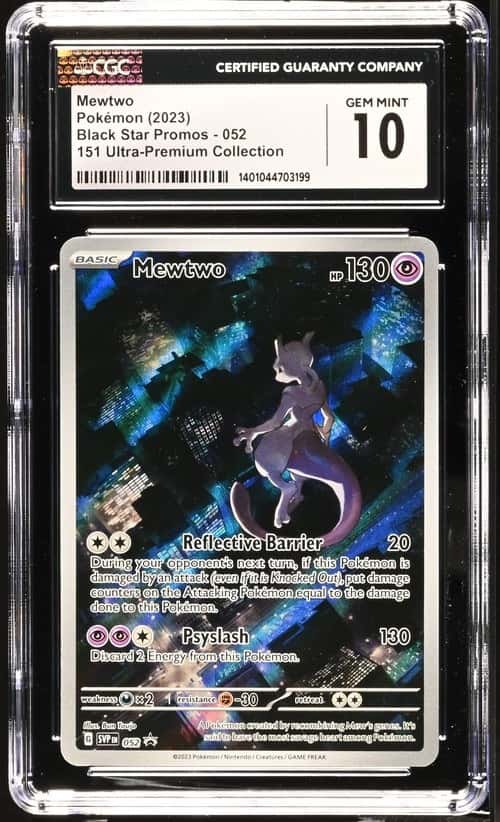 Pokemon Mewtwo TCG Holo Promo SV: Scarlet & Violet 052 2023 CGC 10