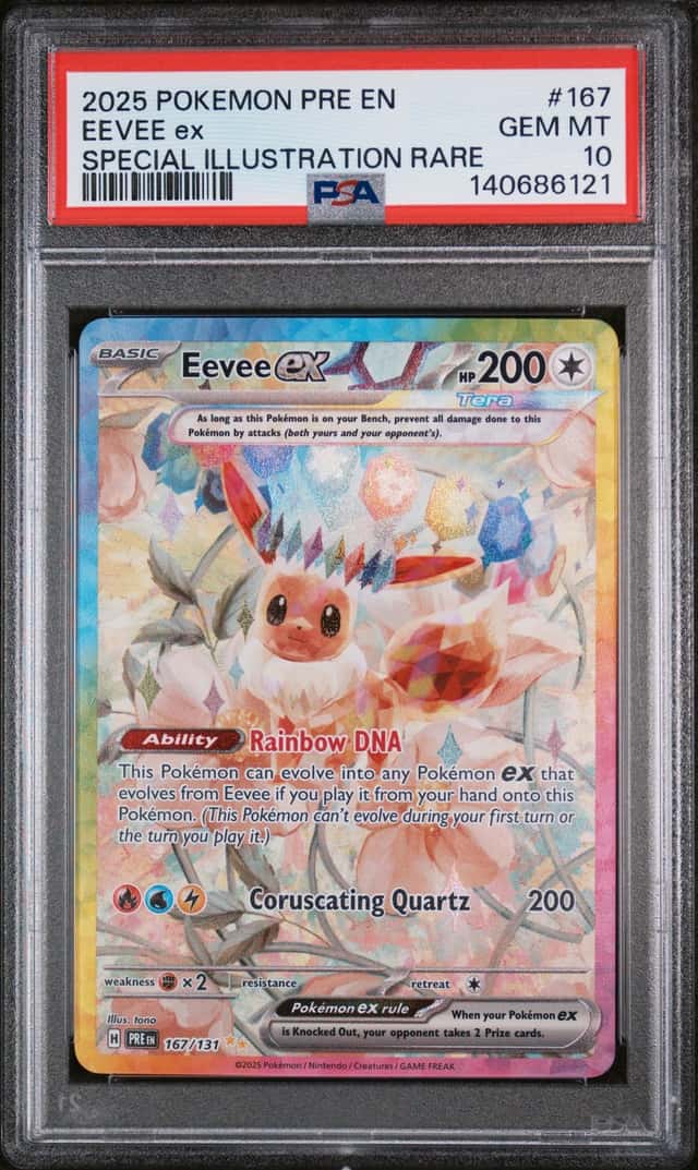 2025 Pokemon Prismatic Eevee ex Special Illustration Rare #167/131 PSA 10