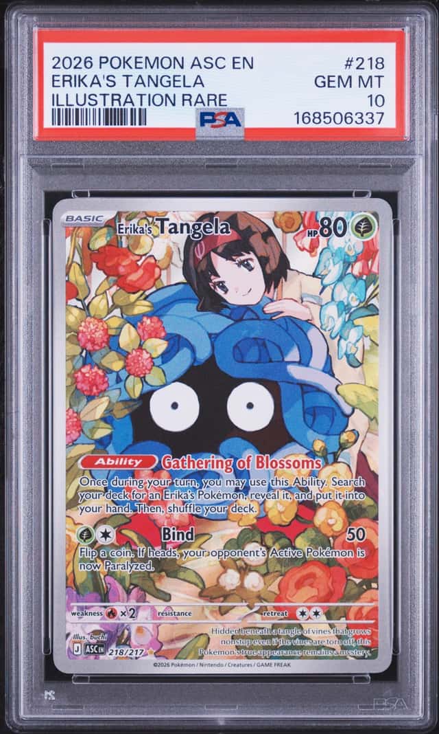 Pokemon 2026 Erika's Tangela 218/217 IR Ascended Heroes GEM MINT PSA 10
