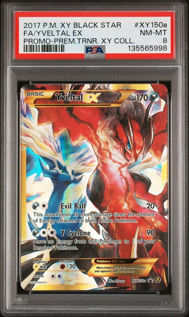 2017 Pokemon XY Promos Yveltal #XY150a PSA 8