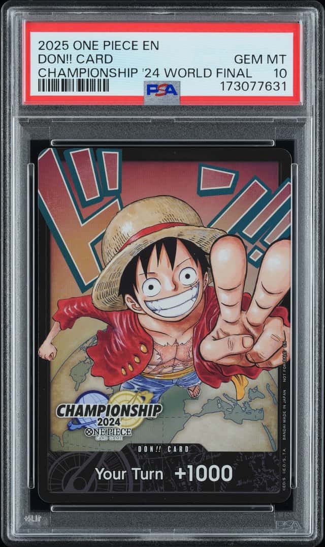 2025 ONE PIECE EN CHAMPIONSHIP '24 WORLD FINAL DON!! PROMO LUFFY PSA 10 GEM MINT