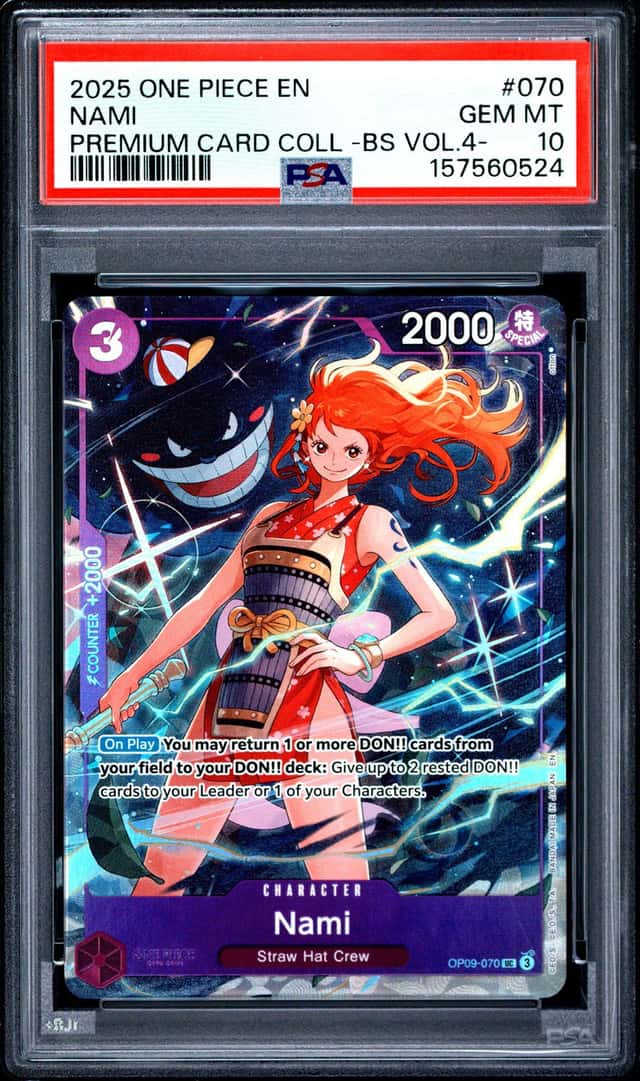 Nami One Piece Premium Card Collection -Best Selection Vol.4 - 070 PSA 10