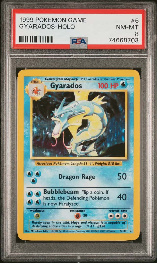 1999 Pokemon Game Holo Gyarados #6