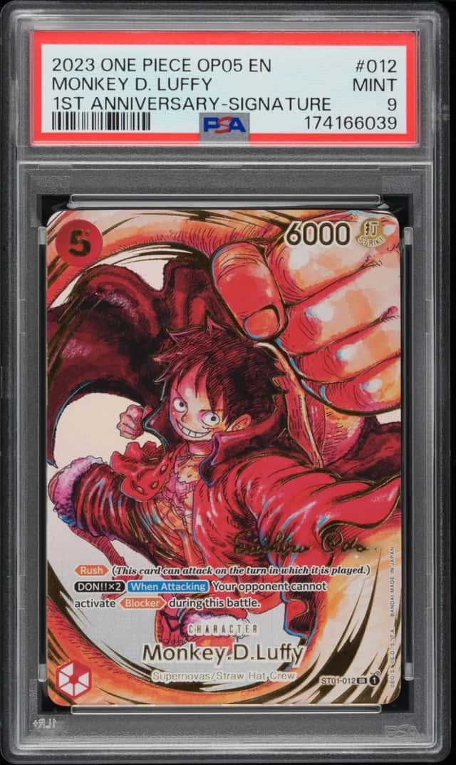 2023 ONE PIECE OP05-AWAKENING OF THE NEW ERA #012 MONKEY D. LUFFY PSA 9