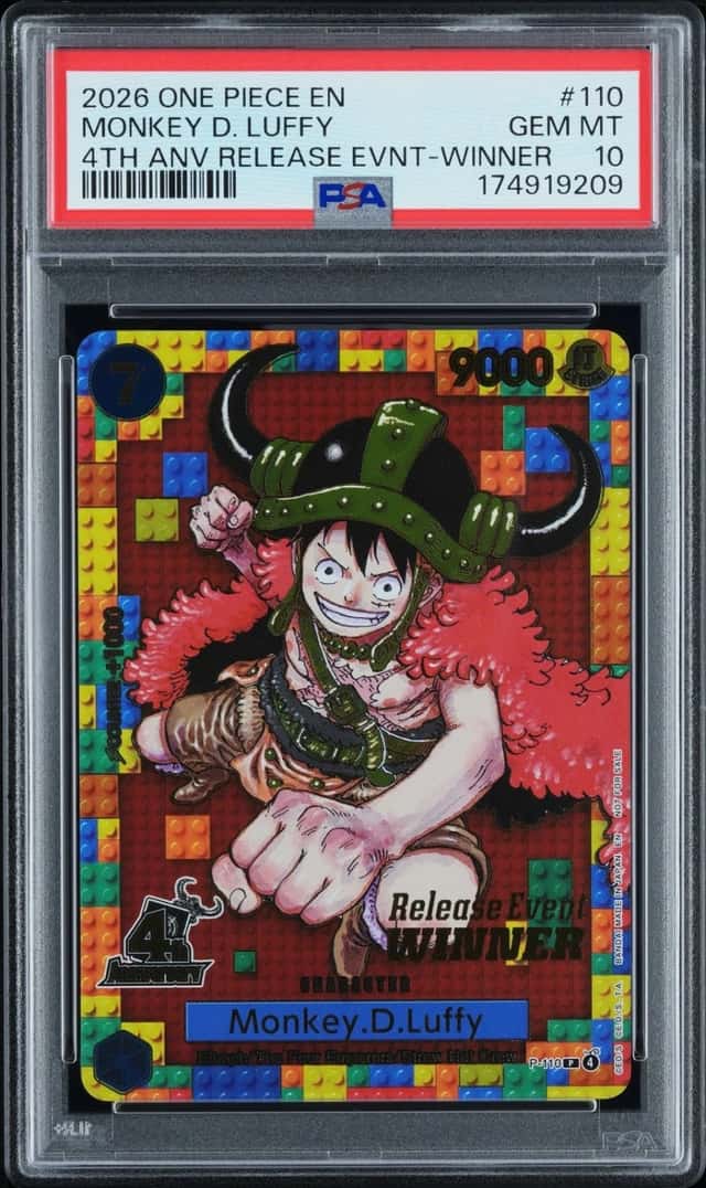 2026 ONE PIECE PROMOS #110 MONKEY D. LUFFY PSA 10