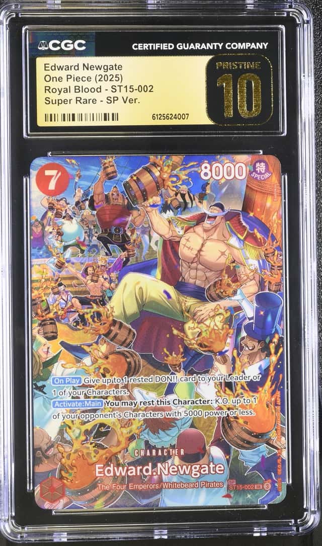 2025 One Piece English ST150-002 Edward Newgate SR SP CGC Pristine 10!!!
