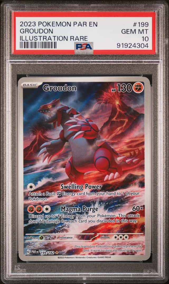 2023 Pokemon SV Paradox Rift Groudon #199/182 PSA 10 GEM MINT