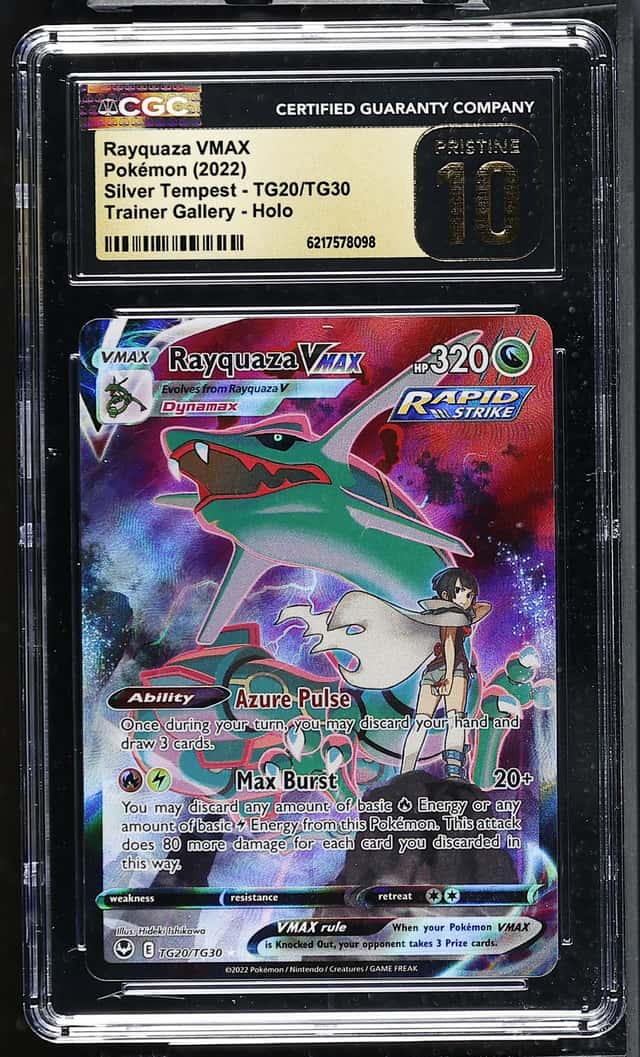 2022 Pokemon SWSH Rayquaza VMAX Trainer Gallery Holo #TG20/TG30 CGC 10 Pristine