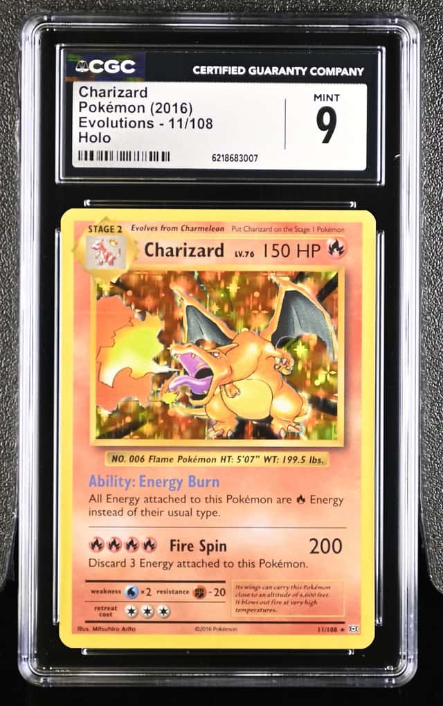Pokemon Charizard XY Evolutions 11/108 Holo CGC 9 Mint