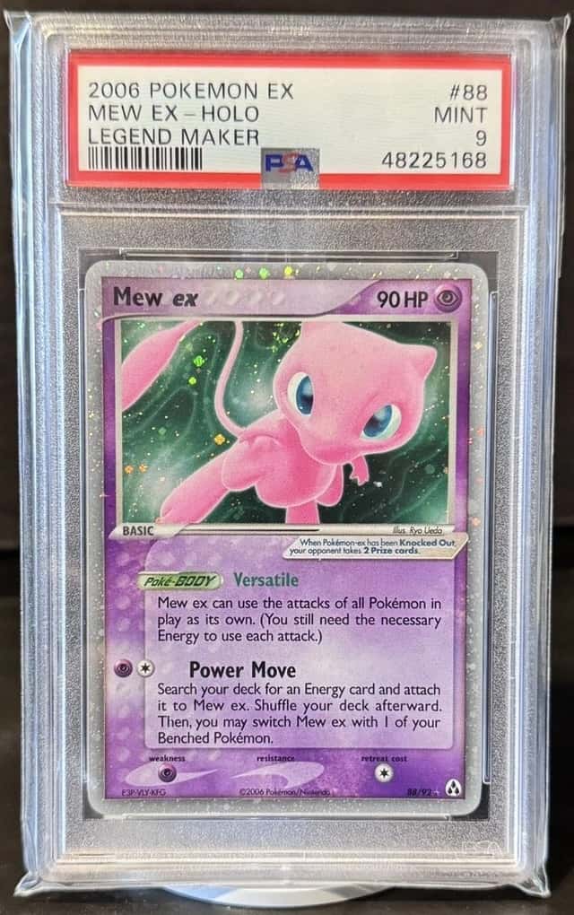 2006 Pokemon EX Legend Maker 88 Mew EX Holo PSA 9 Mint