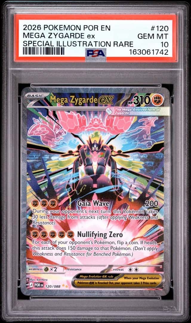 2026 POKEMON PERFECT ORDER SPECIAL ILLUSTRATION RARE #120 MEGA ZYGARDE EX PSA 10