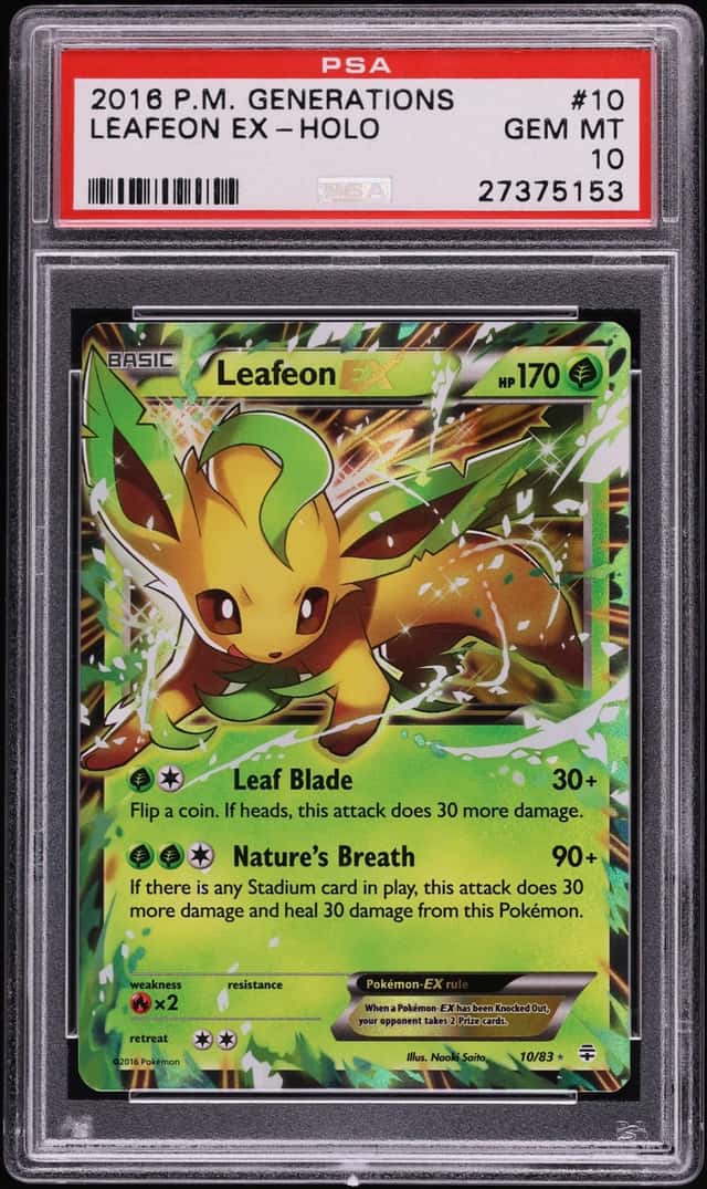 2016 Pokemon XY Generations Holo Leafeon Ex #10 PSA 10 GEM MINT