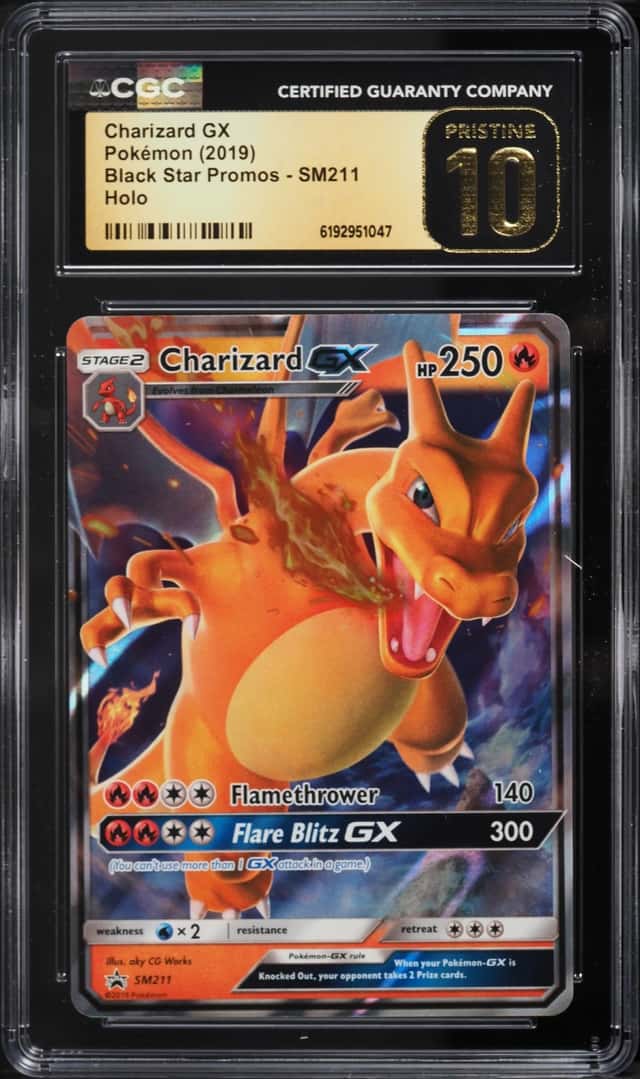 2019 Pokemon Sun & Moon Promo Holo Charizard Gx #SM211 CGC 10 PRISTINE