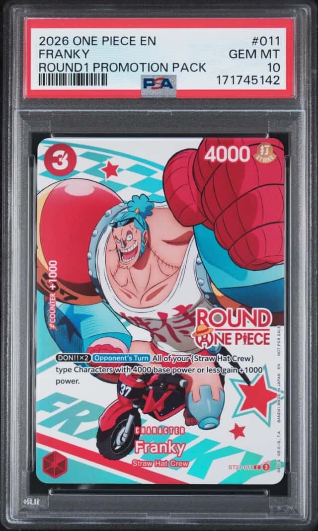 2026 ONE PIECE ROUND1 PROMOTION PACK #011 FRANKY PSA 10