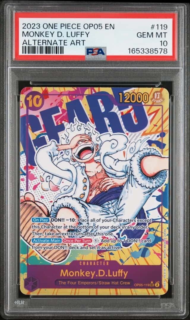 2023 ONE PIECE OP05-AWAKENING OF THE NEW ERA #119 MONKEY D. LUFFY PSA 10
