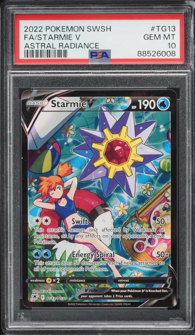 2022 Pokemon Sword & Shield Astral Radiance CHR Starmie V #TG13 PSA 10 GEM MINT