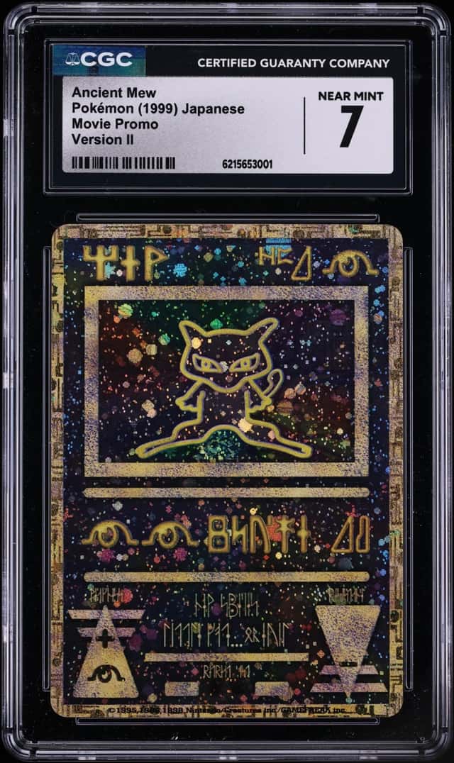 1999 Pokemon Japanese Movie Promo Ancient Mew II CGC 7 NRMT