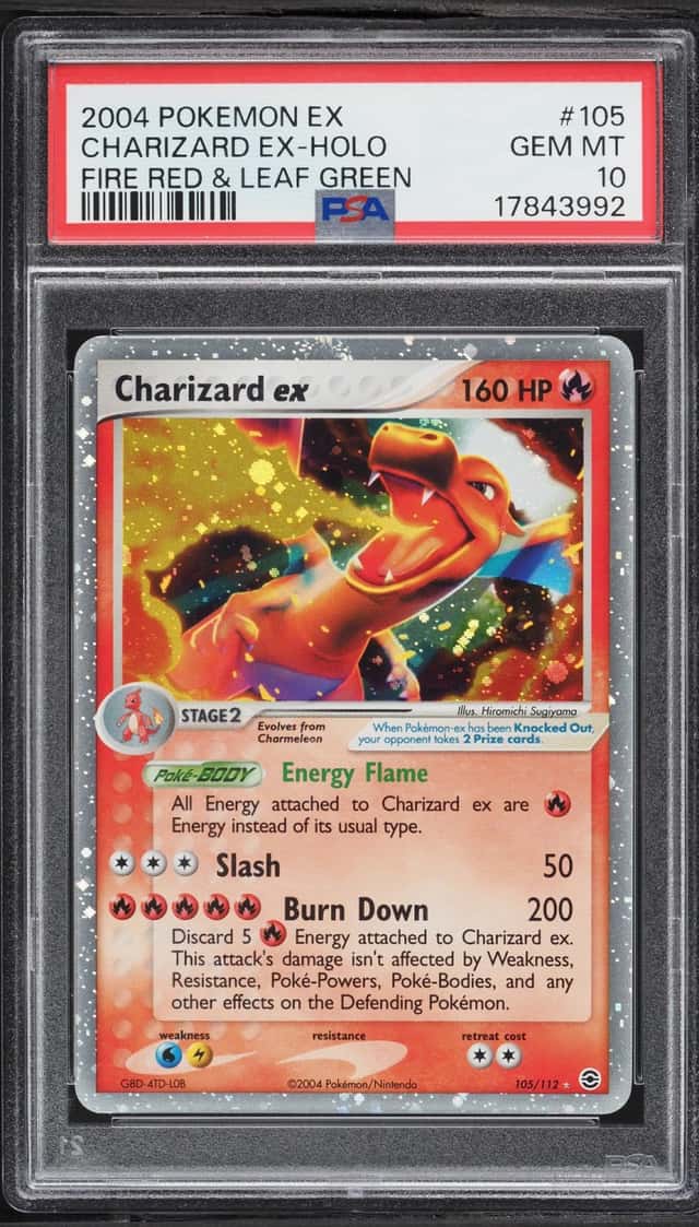 2004 Pokemon EX Fire Red & Leaf Green Holo Charizard Ex #105 PSA 10 GEM MINT