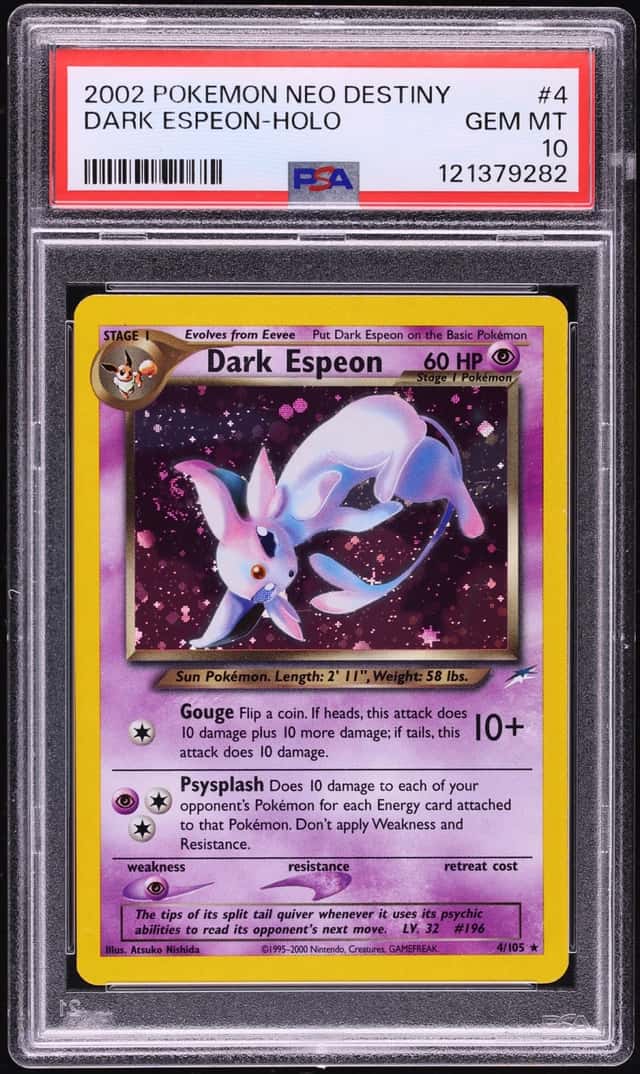 2002 Pokemon Neo Destiny Holo Dark Espeon #4 PSA 10 GEM MINT
