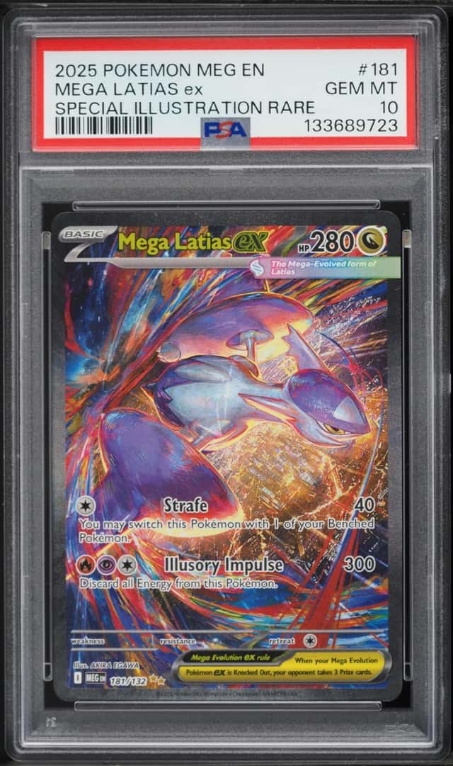 2025 Pokemon Mega Evolution SIR Mega Latias Ex #181 PSA 10 GEM MINT