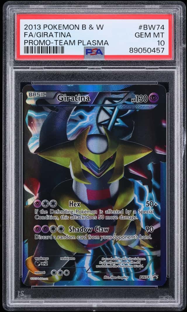 2013 Pokemon Black & White Black Star Promo Team Plasma Full Art Giratina #BW74 PSA 10 GEM MINT