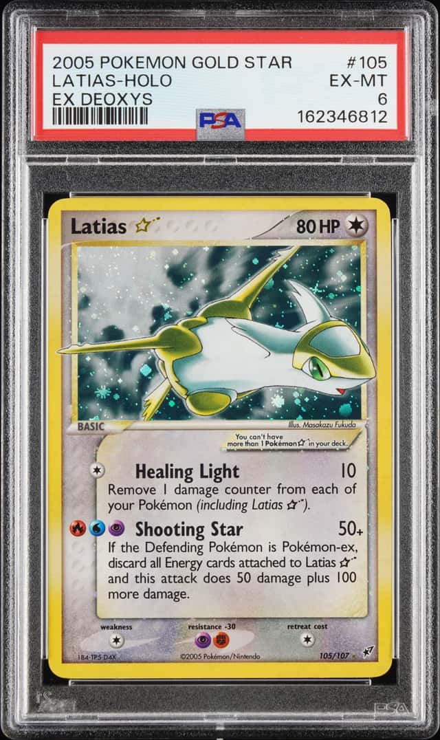 2005 Pokemon EX Deoxys Latias Holo #105/107 PSA 6