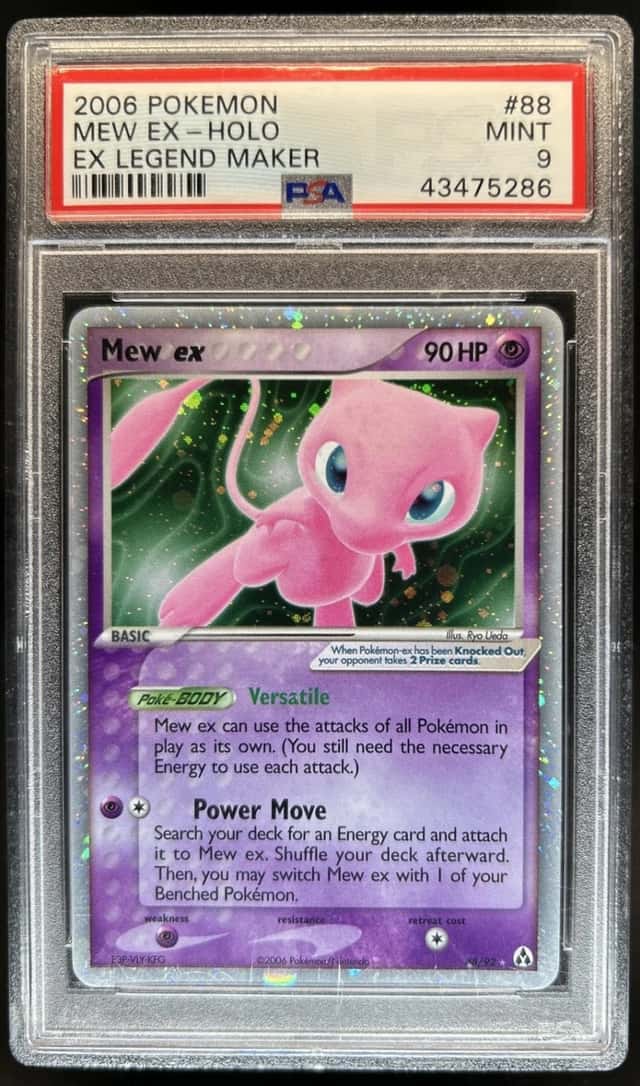 2006 Pokemon EX Legend Maker Mew Holo #88/92 PSA 9
