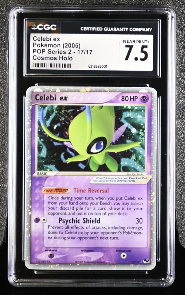 Pokemon Celebi EX Pop Series 2 17/17 Cosmos Holo CGC 7.5