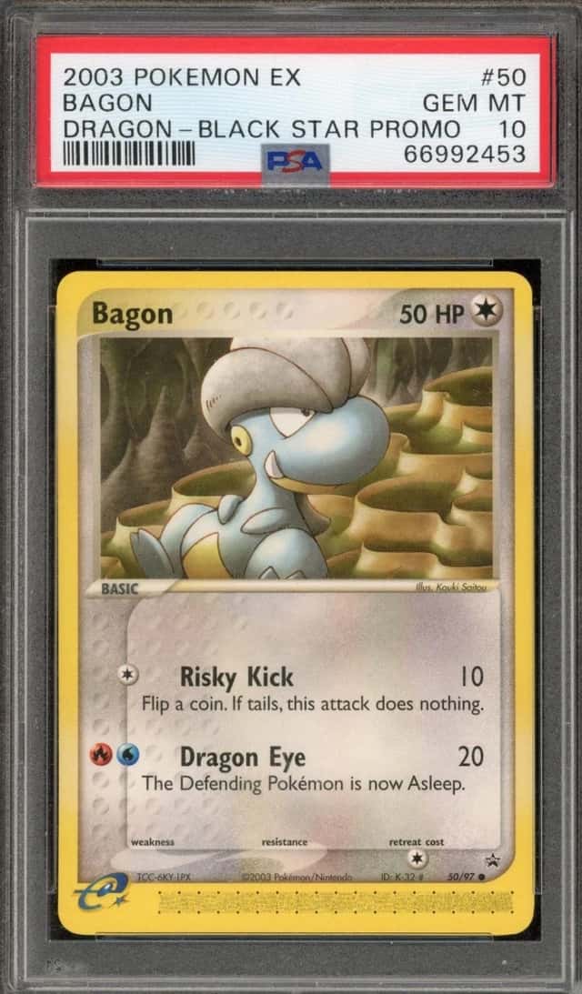 Pokemon Bagon Dragon 50 Black Star Promo PSA 10 Gem Mint