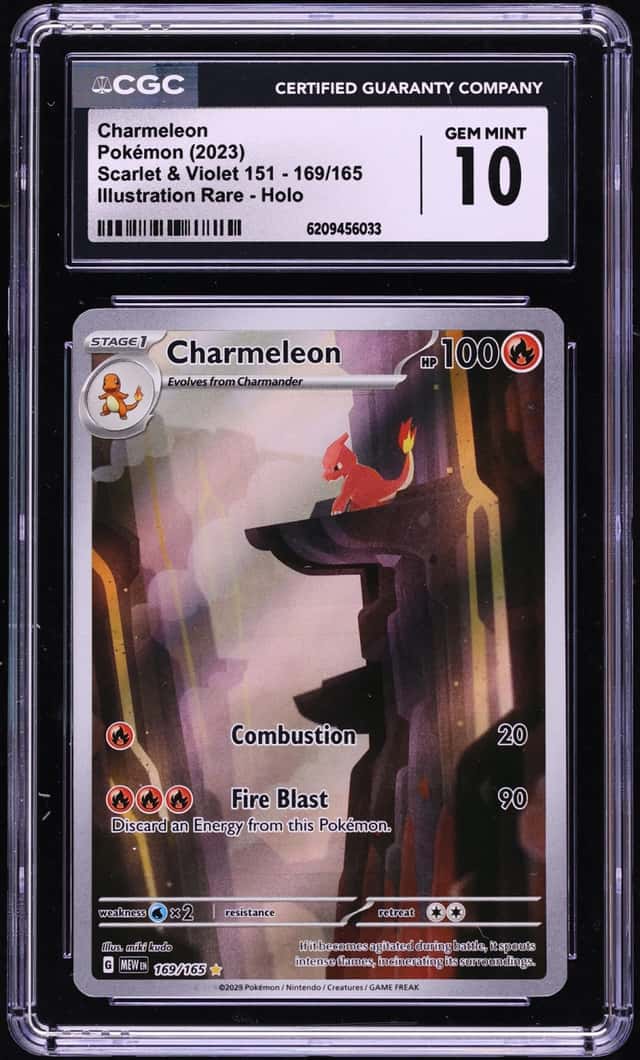 2023 Pokemon Scarlet & Violet 151 IR Charmeleon #169 CGC 10 GEM MINT
