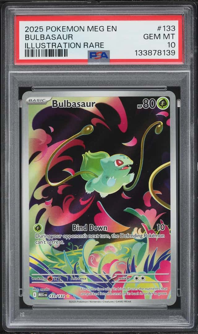 2025 Pokemon Mega Evolution IR Bulbasaur #133 PSA 10 GEM MINT