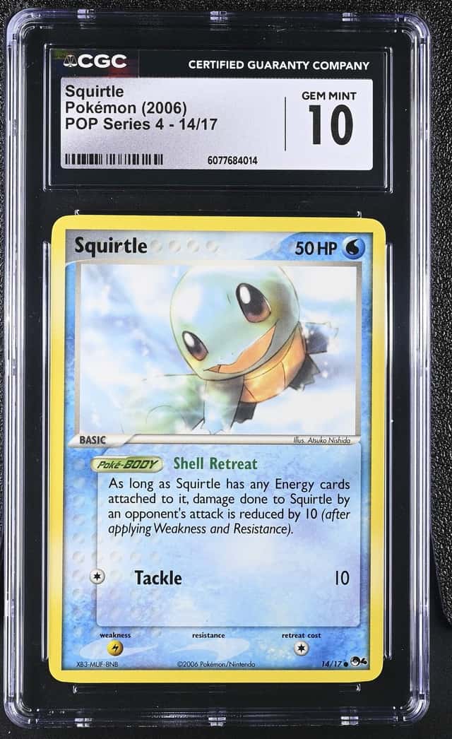 Pokémon Squirtle 2006 POP Series 4 #14/17 CGC 10 