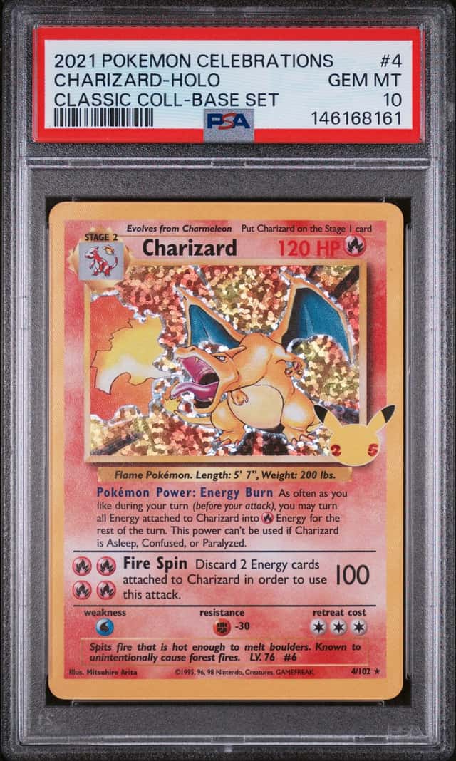 2021 Pokemon Celebrations Classic Coll. #4 Charizard Holo PSA 10 GEM MINT
