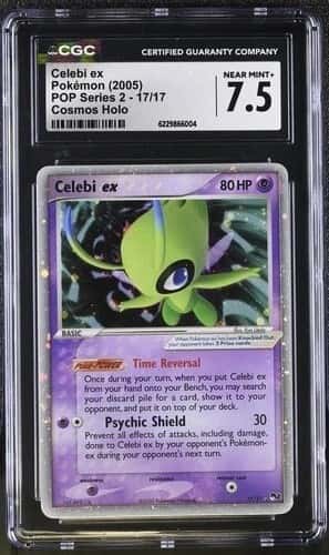 Pokemon Celebi EX Pop Series 2 17/17 Cosmos Holo CGC 7.5