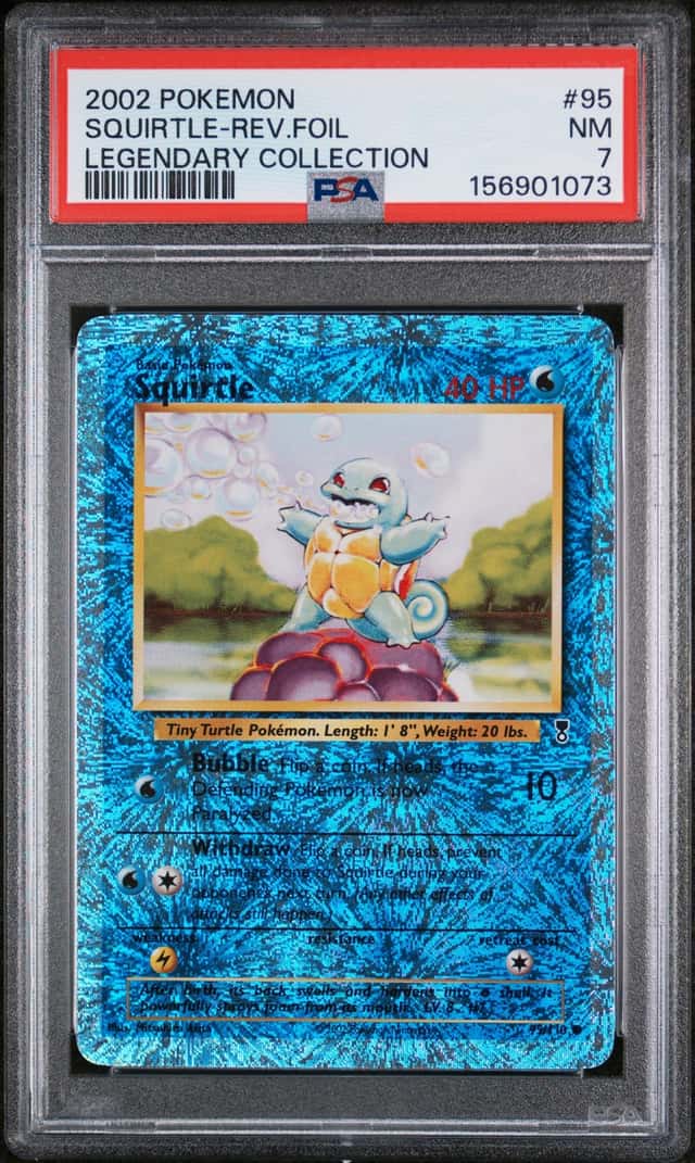 Squirtle Reverse Holo PSA 7 2002 Pokemon Legendary Collection #95