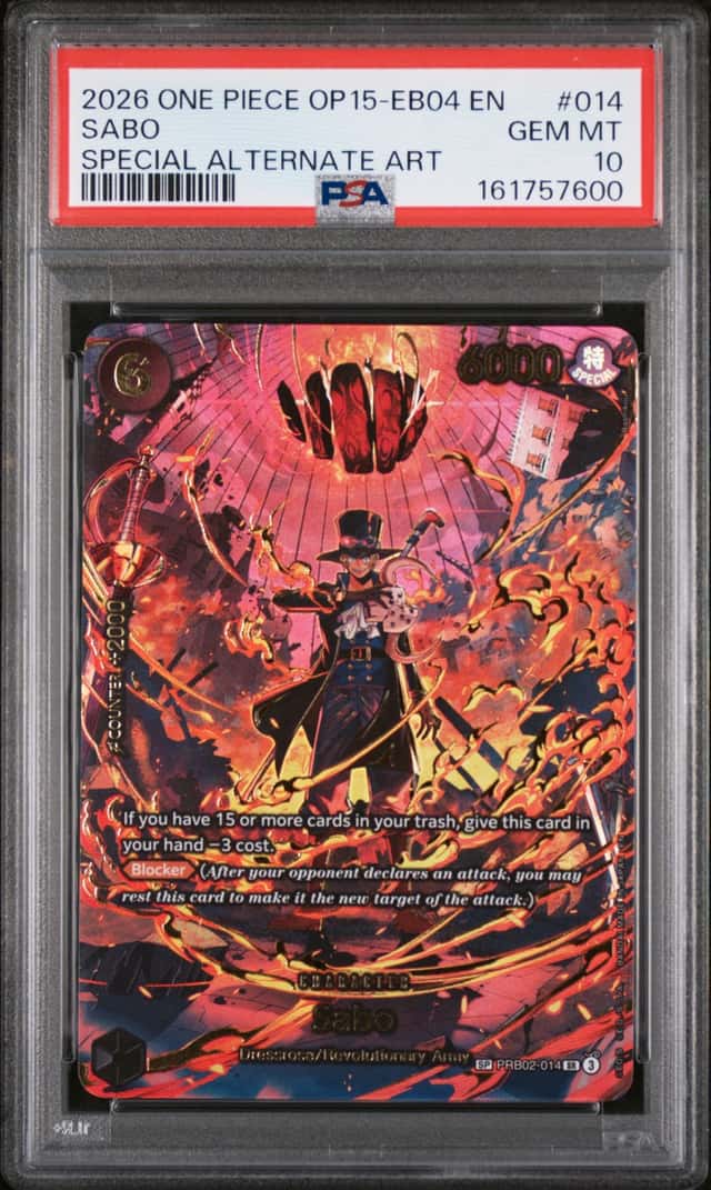 2026 One Piece #PRB02-014 Sabo Special Alternate Art PSA 10 Gem Mint