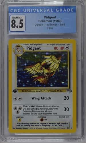 Pidgeot 8/64 Jungle 1st Edition Holo Rare CGC 8.5 1999 English Pokemon