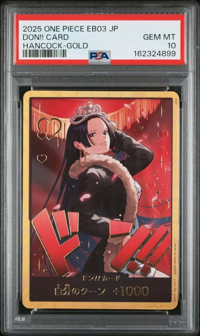 2025 ONE PIECE JAPANESE EB03-HEROINES EDITION BOA HANCOCK-GOLD DON!! CARD PSA 10