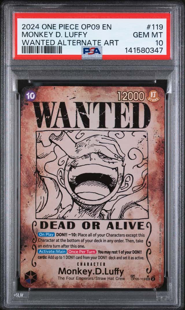 2024 One Piece Emperors In New World Wanted Alternate Art Monkey D. Luffy #OP05119