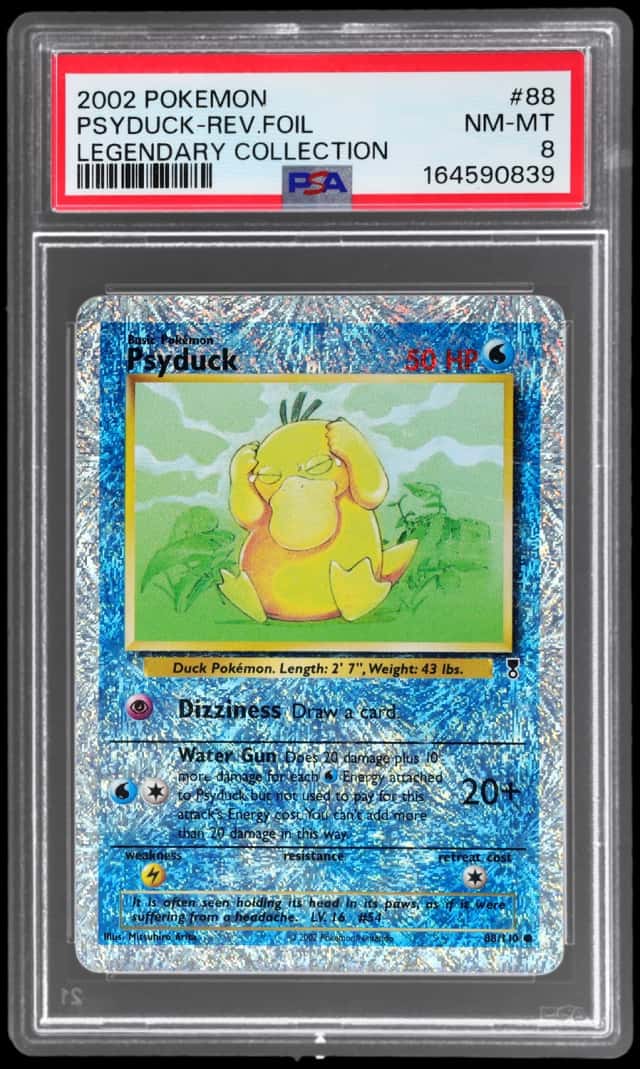 2002 Pokemon Legendary Collection Reverse Holo Psyduck #88