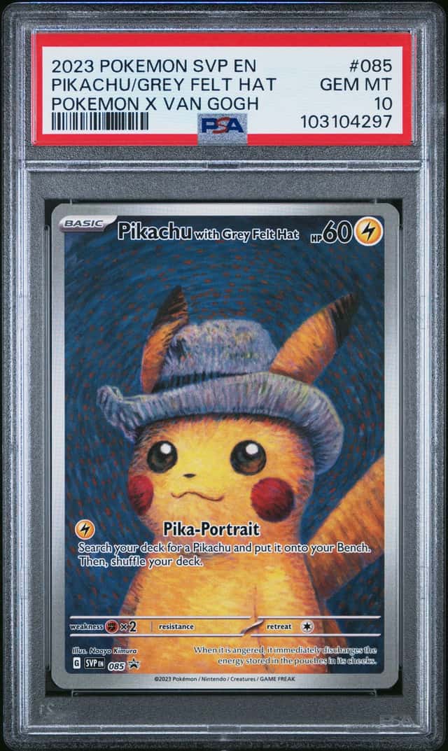 Pikachu/Grey Felt Hat