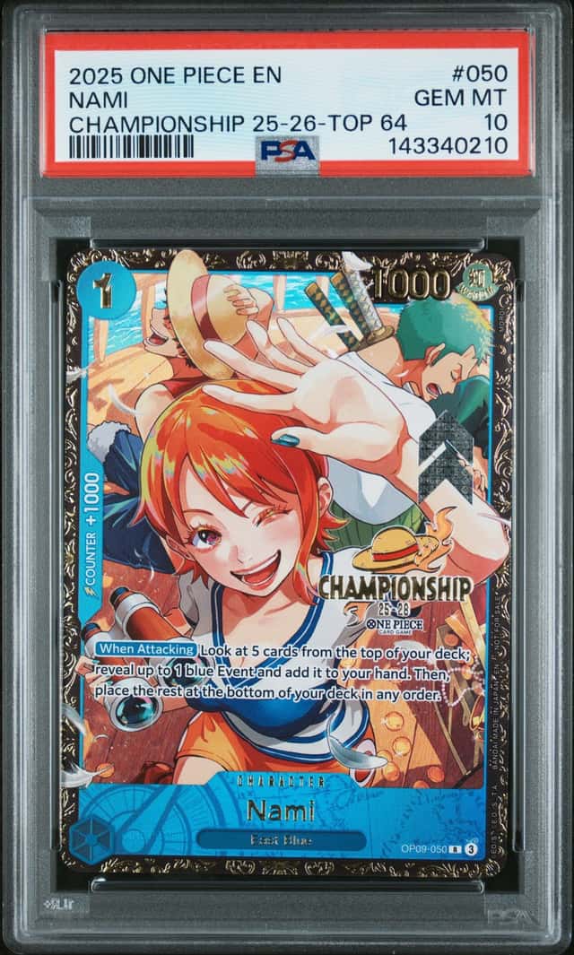 2025 One Piece Promo '25-26 Championship Top 64 Prize Nami #OP09-050