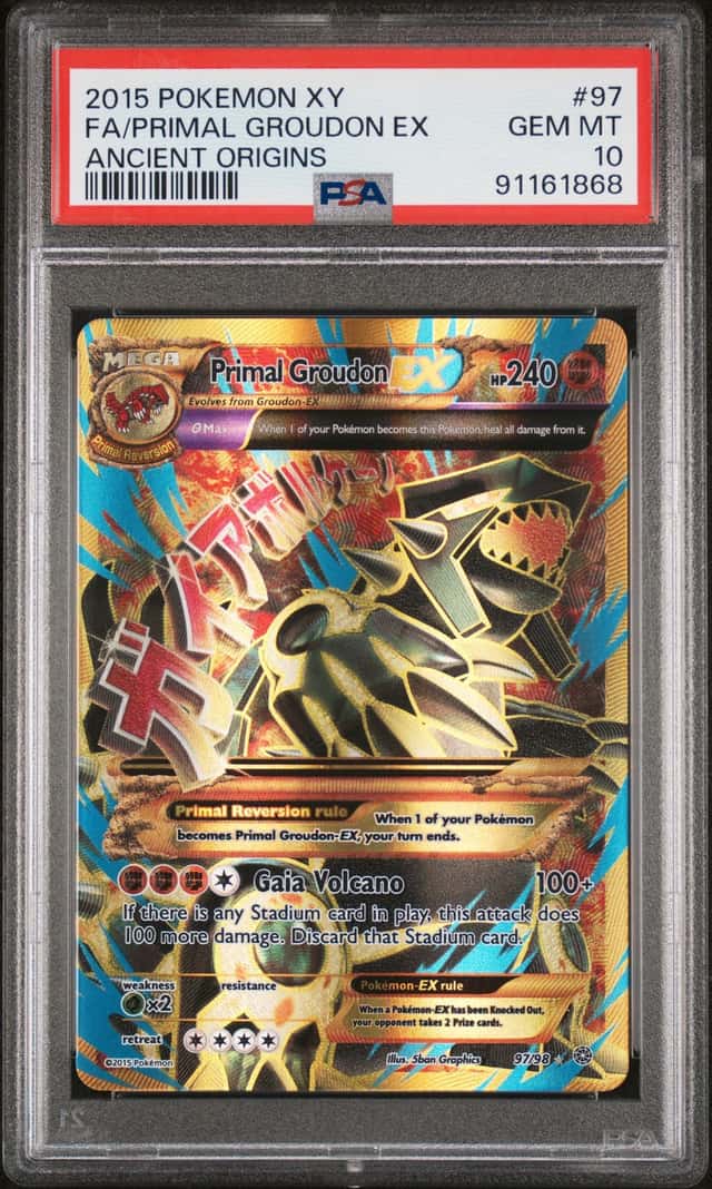 2015 Pokemon XY Ancient Origins Primal Groudon Ex #97